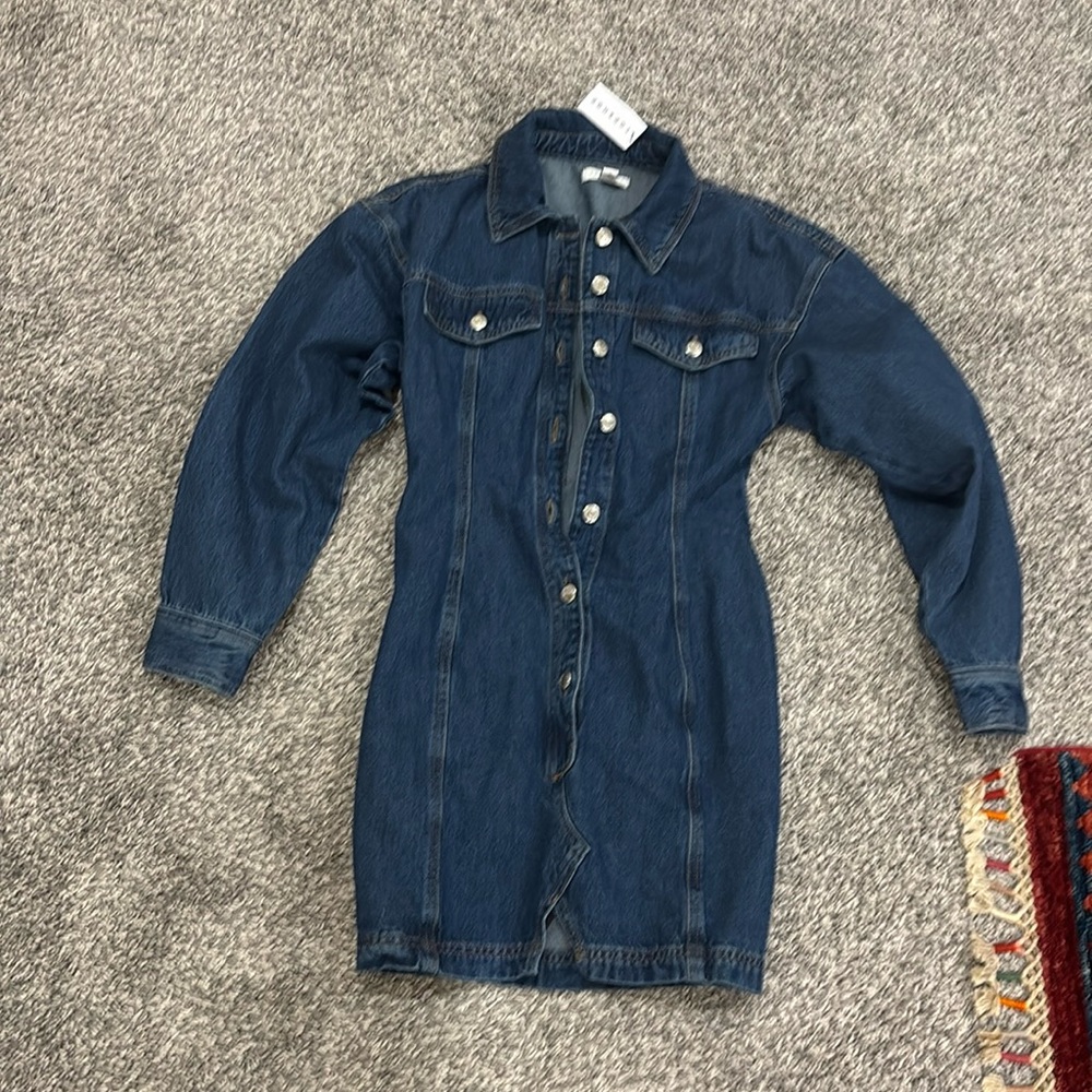 Top shop blue Jean dress